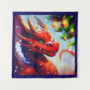 Tapete De Parede Dragão Natal 2