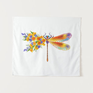 Tapete De Parede Dragonfly Amarelo