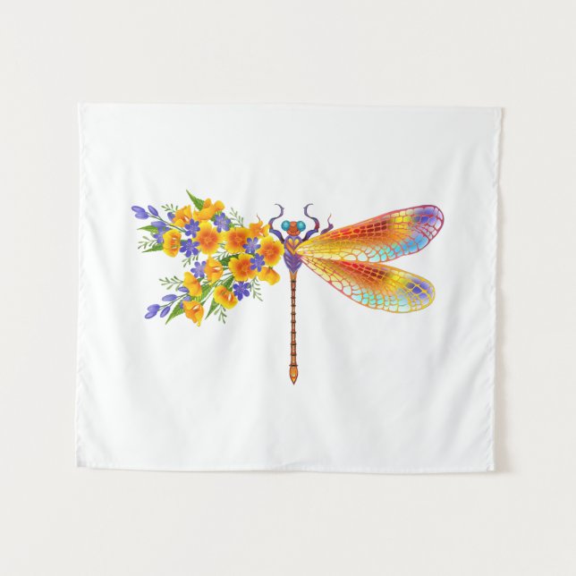 Tapete De Parede Dragonfly Amarelo (Frente (Horizontal))
