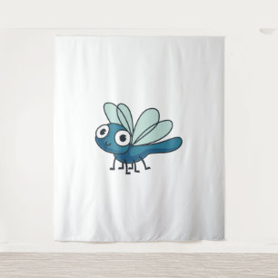 Tapete De Parede Dragonfly Azul