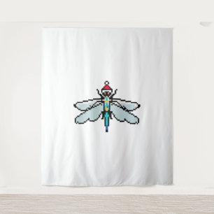 Tapete De Parede Dragonfly Pixelada Natal - Dragonfly Engraçada