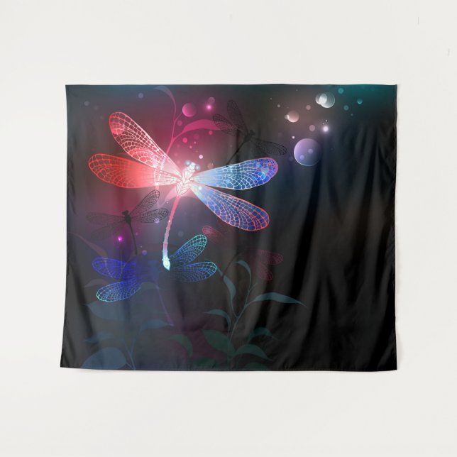Tapete De Parede Dragonfly vermelha (Frente (Horizontal))
