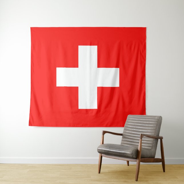 Tapete De Parede Drapeau Suisse (In Situ (Horizontal))