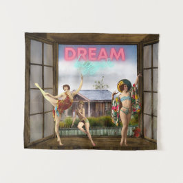 Tapete De Parede Dream Maior Alterado Art Vintage Dancers