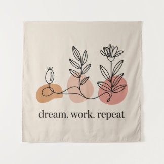 Tapete De Parede Dream. Work. Repeat