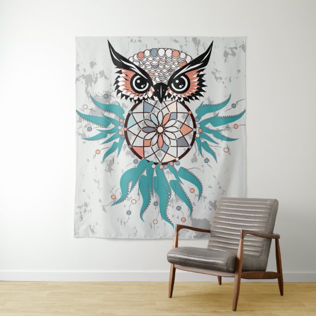 Tapete De Parede Dreamcatcher Owl (In Situ)