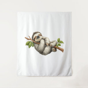Tapete De Parede Dreaming Sloth on a Branch
