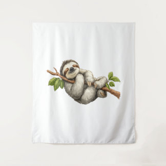 Tapete De Parede Dreaming Sloth on a Branch