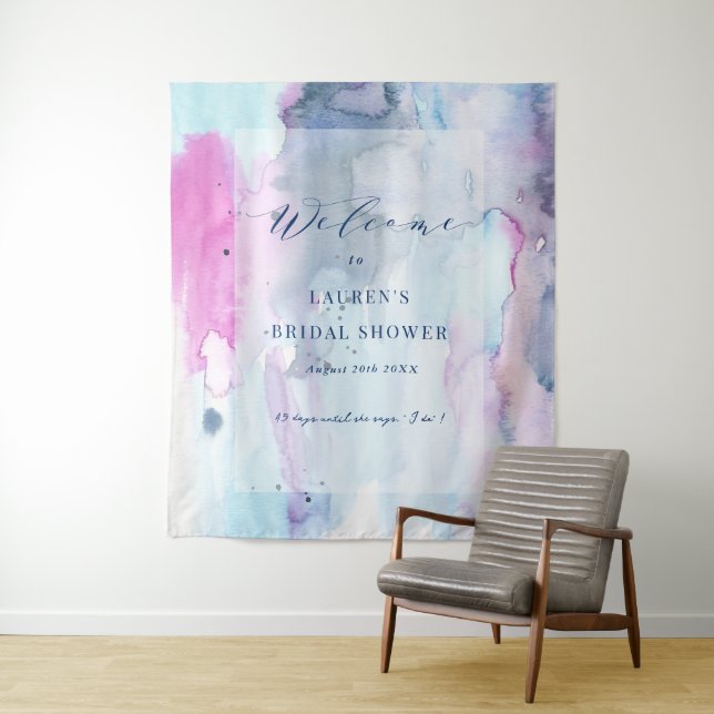 Tapete De Parede Dreamy Spring Welcome Cloth Tapestry Backdrop Sign (In Situ)