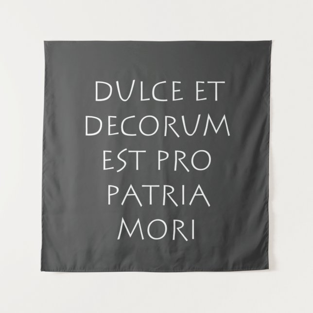 Tapete De Parede Dulce et decorum est pro patria mori (Frente)