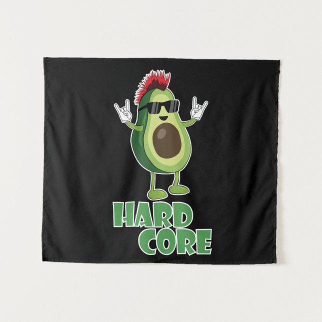 Tapete De Parede Duro Core Avocado Funny (Frente (Horizontal))