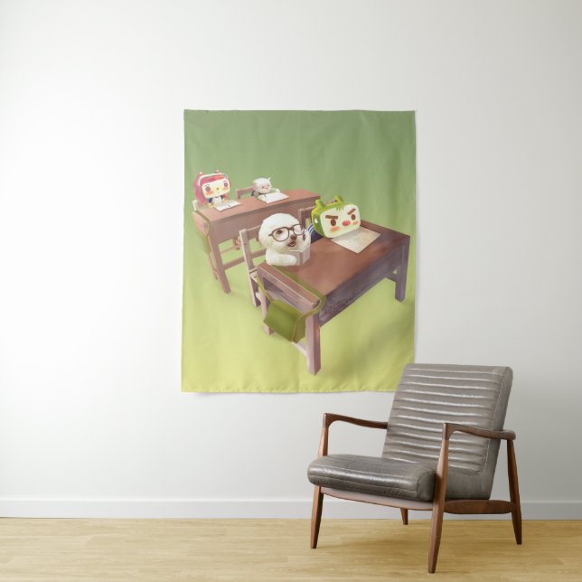 Tapete De Parede Duro do estudo (In Situ)