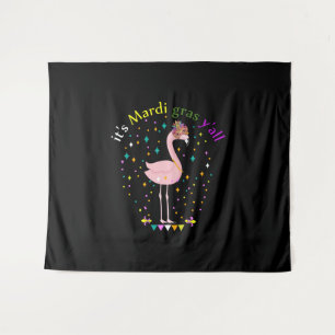 Tapete De Parede É Mardi Gras Yall Funny Mask Flamingo Lover