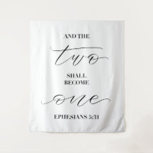 e os dois se tornarão um — casamento