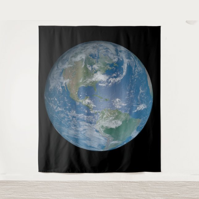 Tapete De Parede Earth globe with photo taken from space (Frente)