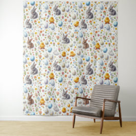 Tapete De Parede Easter Elements Scattered - Tapestries