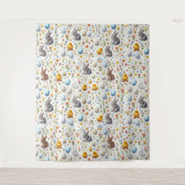 Tapete De Parede Easter Elements Scattered - Tapestries