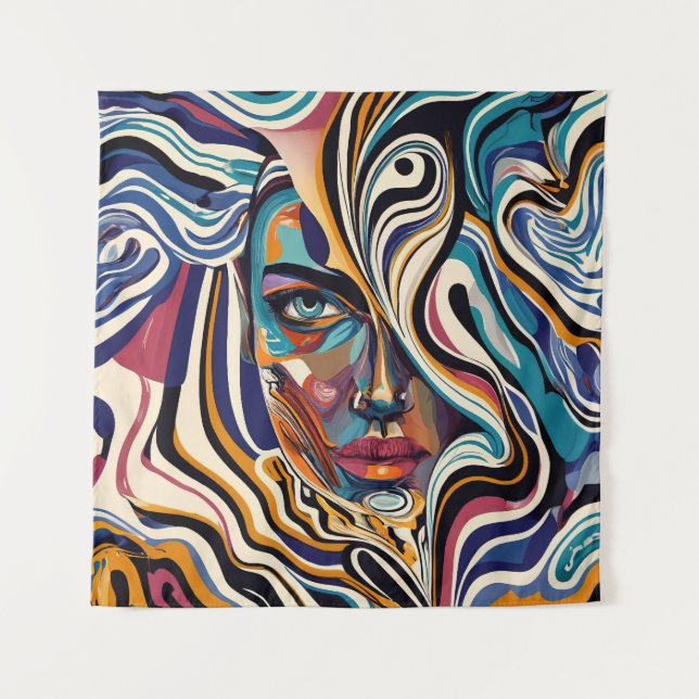 Tapete De Parede Ecos do Espectro Véu - (Frente)