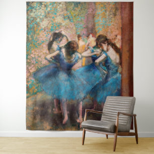 Tapete De Parede Edgar Degas - Dançarinas em azul