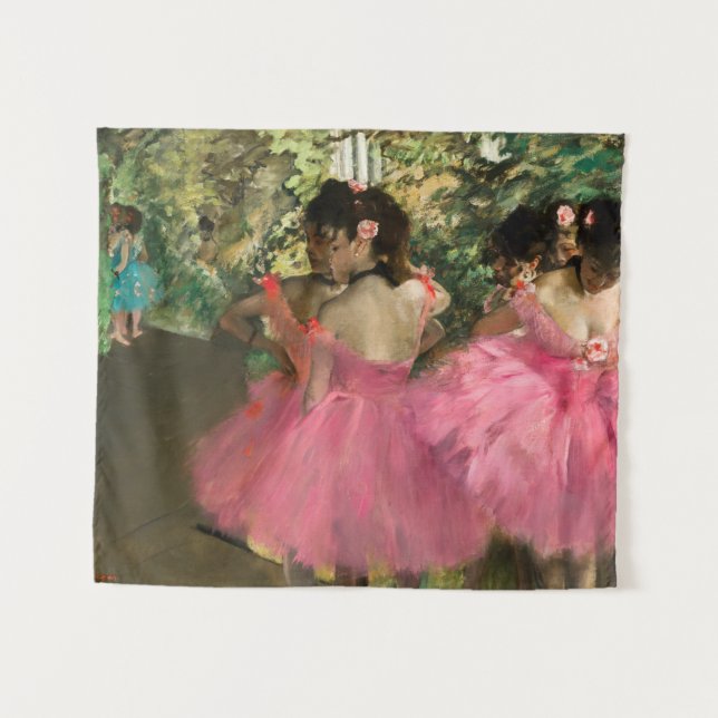 Tapete De Parede Edgar Degas - Dançarinos a rosa (Frente (Horizontal))