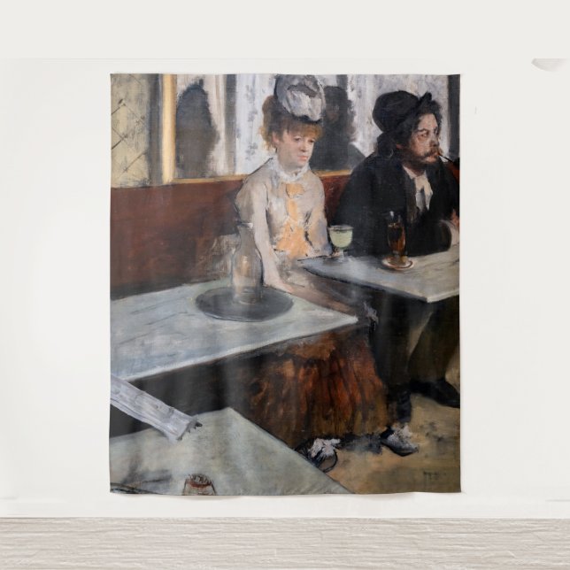 Tapete De Parede Edgar Degas - Num Café / A Absinthe (Frente)
