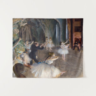 Tapete De Parede Edgar Degas - O Ensaio do Balleto no Palco