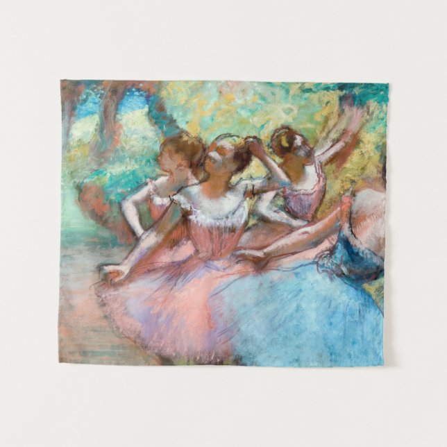 Tapete De Parede Edgar Degas - Quatro Ballerinas no Palco (Frente (Horizontal))