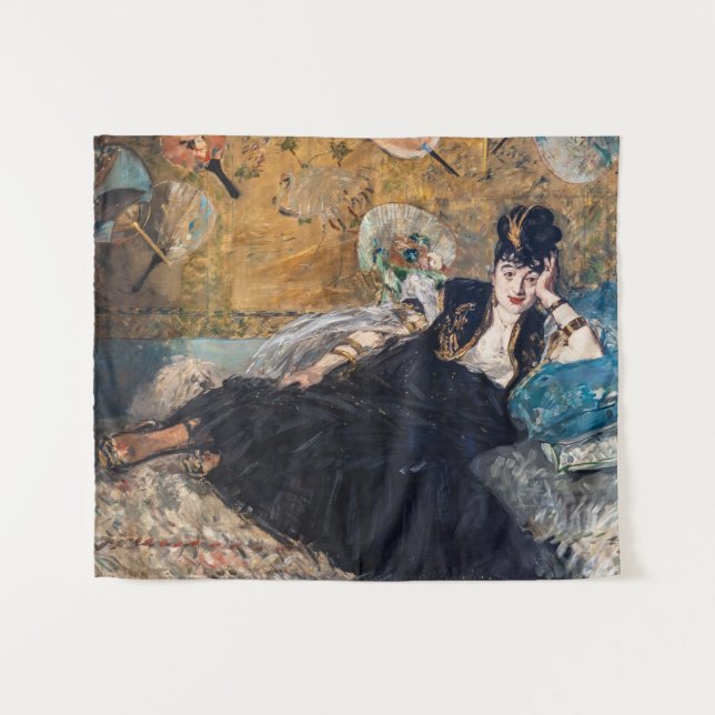 Tapete De Parede Edouard Manet - Senhora com ventiladores (Frente (Horizontal))