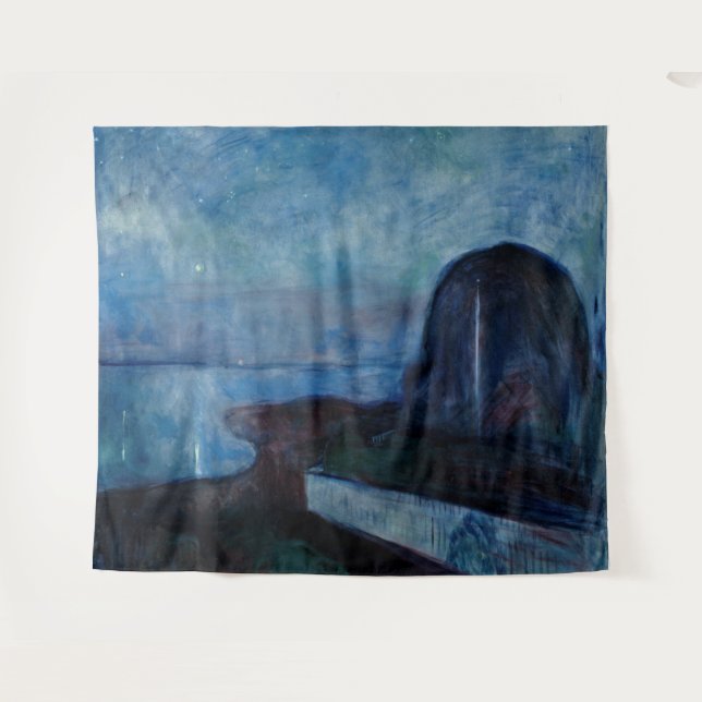 Tapete De Parede Edvard Munch - Starry Night 1893 (Frente (Horizontal))