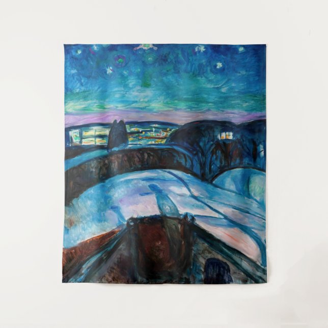 Tapete De Parede Edvard Munch - Starry Night 1922 (Frente)