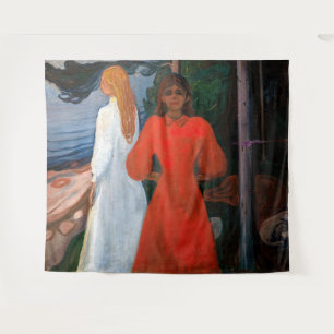 Tapete De Parede Edvard Munch - Vermelho e Branco