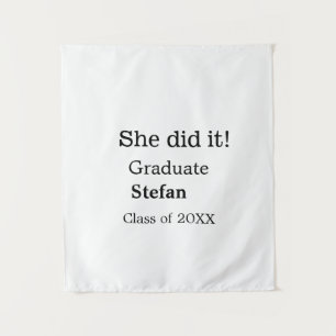 Tapete De Parede Ela fez adicionar nome de graduação turma de 20XX 