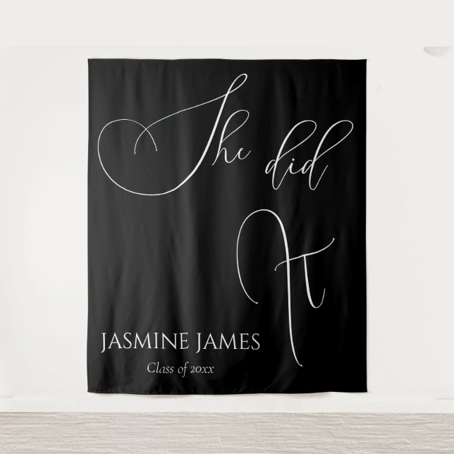 Tapete De Parede Ela fez festa de formatura (Frente)