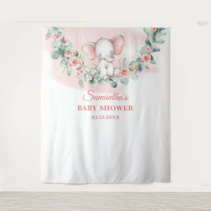 Tapete De Parede Elefante eucalyptus wreath, menina