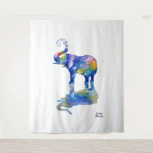 Tapete De Parede Elefante feliz e bonito
