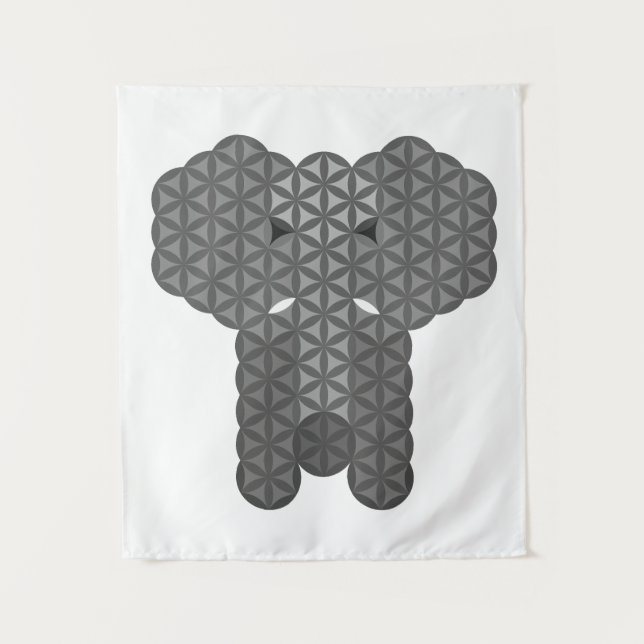 Tapete De Parede Elefante sagrado - Elefante da vida. (Frente)