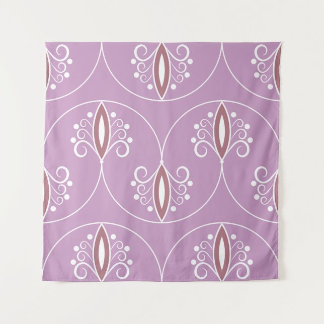 Tapete De Parede Elegância de rotação: geometria da vinheta (Frente)