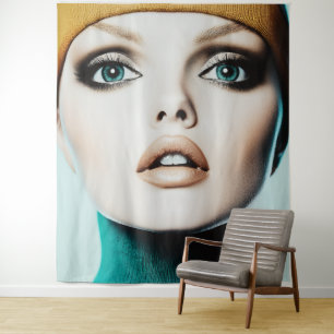 Tapete De Parede Elegância do eterno: retrato modelo Icônico dos an