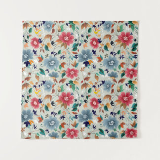 Tapete De Parede Elegância Floresce: Fundo Floral Vintage