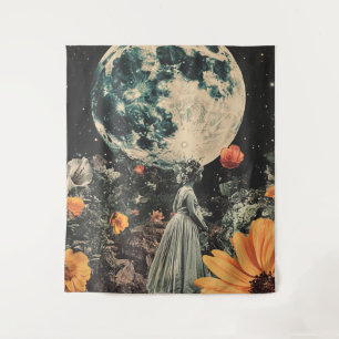 Tapete De Parede Elegância Lua - Mulher com Lua (3)