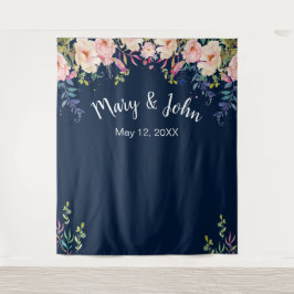 Tapete De Parede Elegância Moderna Fundo Fotográfico Floral Rosa pa