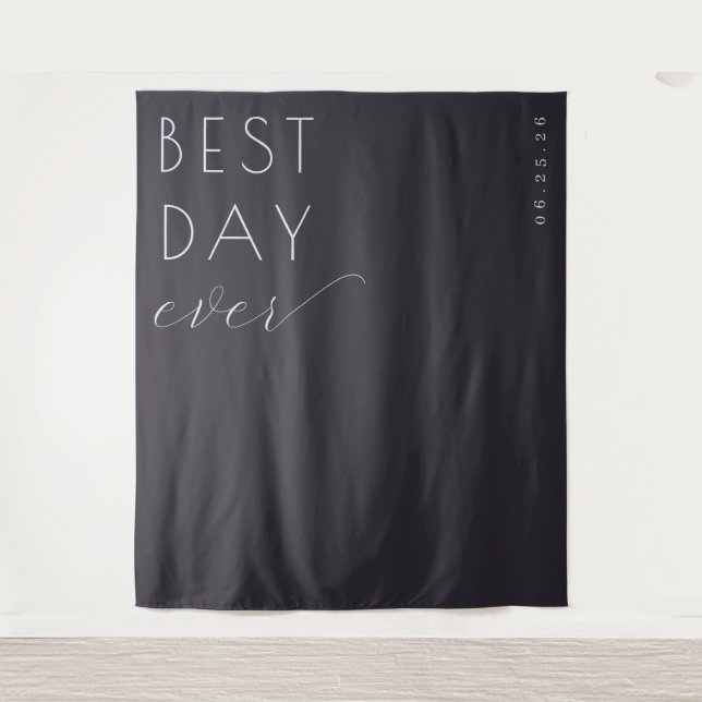 Tapete De Parede Elegant Black Calligraphy (Frente)