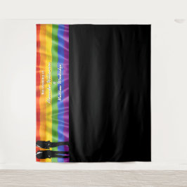 Tapete De Parede Elegant Modern Gay Men Wedding Rainbow