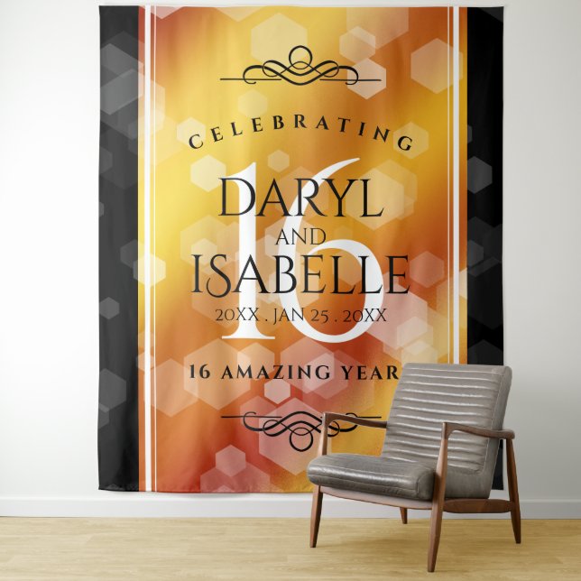 Tapete De Parede Elegante 16º Aniversário de Casamento Topázio Dour (In Situ)