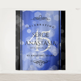 Tapete De Parede Elegante 45º Aniversário de Bodas de Safira