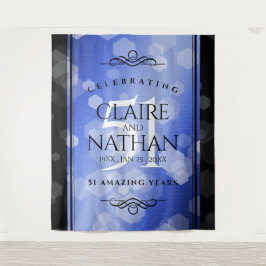 Tapete De Parede Elegante 51º Aniversário de Bodas de Safira