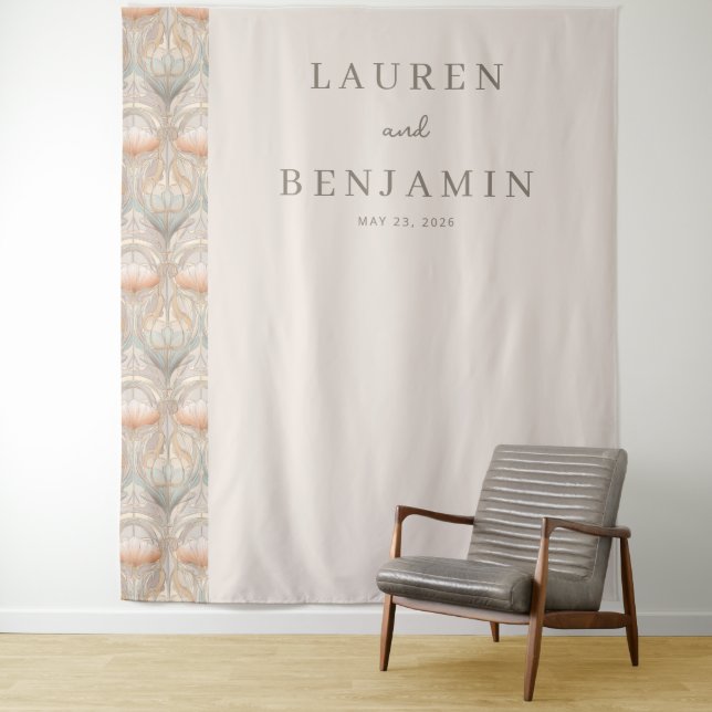 Tapete De Parede Elegante Floral Creme (In Situ)