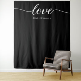 Tapete De Parede Elegante Fundo de casamento com Letra de Amor Pret
