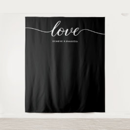 Tapete De Parede Elegante Fundo de casamento com Letra de Amor Pret