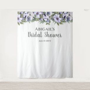 Tapete De Parede Elegante Fundo Floral de Vinca Bridal Shower